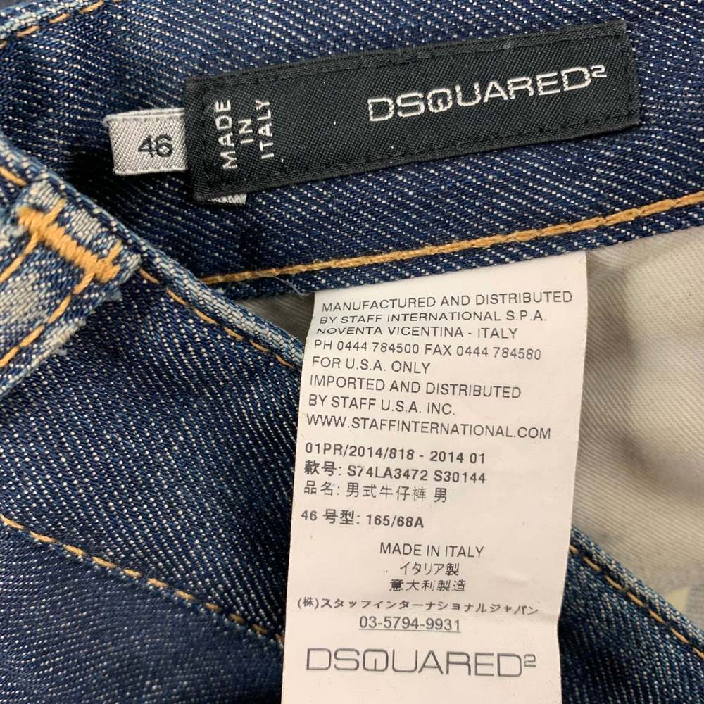 DSQUARED2 Indigo Contrast Stitch Cotton Skinny Jeans - Picture 4 of 4